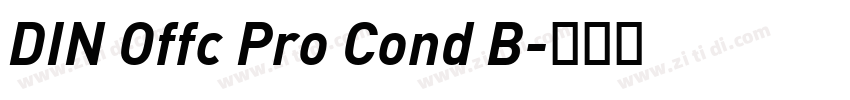 DIN Offc Pro Cond B字体转换